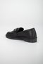 Black Women's Casual Shoes with Jewelled Buckle Accessories - 5
