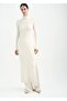 Ribbed knitwear dress with slit - 7