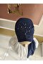 Accessoried Dark Blue Ready-Made Turban Ready-Made Shawl Scarf - 4