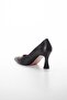 Skin Thin Heel Black Large Size Women's Shoes Heels Stiletto - 5