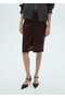 Leather look pencil skirt