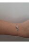 M Letter Evil Eye Bead Detailed Non-Tarnish Coated Necklace & Bracelet Set - 3