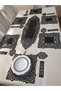 1 Runner(100X33Cm),6 Service (33X33Cm),6 Coasters, 6 Spoons Holder/19 Pieces/Synthetic Leather - 5