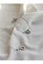 D Letter Evil Eye Bead Detailed Non-Tarnish Coated Necklace & Bracelet Set