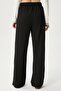 Women's Moment Laced Lycra Black Palazzo Trousers with Elastic Waist - 4