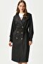 Women's Light Seasonal Black Trench Coat