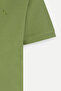 Men's Green Slim Fit Slim Fit Polo Collar 100% Cotton Short Sleeve T-Shirt - 7