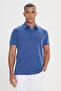 Men's Indigo Slim Fit Slim Fit Polo Collar T-Shirt - 3