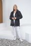 Large Size Lycra Soft Pocket Hooded Ribbed Zipper Winter Trend Leopard Plush Fleece Cardigan