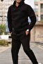 Men's Cotton Oversize Elastic Leg Kangaroo Pocket Tracksuit Set - Casual - 2