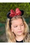 Disney Minnie Mouse Luxury Costume - Shiny Sequin, Red Black, Birthday Party Crown - 2