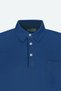 Men's Navy Blue Comfort Fit Relaxed Cut Polo Collar Cotton Short Sleeve T-Shirt - 6
