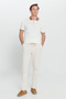 Men's Beige Slim Fit Slim Fit Cotton Knitted Trousers with Side Pockets - 3