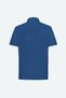 Men's Navy Blue Comfort Fit Relaxed Cut Polo Collar Cotton Short Sleeve T-Shirt - 8