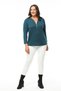 Large Size Zippered Collar Comfort Model New Season Soft Textured V-Neck Stylish Daily Knitwear Sweater - 9