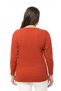 Large Size Zippered Collar Comfort Model New Season Soft Textured V-Neck Stylish Daily Knitwear Sweater - 5