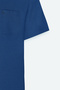 Men's Navy Blue Comfort Fit Relaxed Cut Polo Collar Cotton Short Sleeve T-Shirt - 7