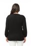 Large Size Collar Detailed Knitwear Blouse Soft Textured Sleeves with Elastic Comfort Model Stylish Knitwear Sweater - 4