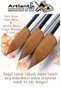 Art Brush 0 - 2 - 4 - 6 - 8 - 10 Number 1 Pack of 6 Sable Round Tip Brush Set Gouache Waterful Ak - 2