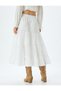 Flounced Layered A-Line Comfortable Fit Skirt - 4
