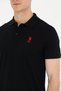 Men's Black Polo Neck T-Shirt 50269835-Vr046 - 7