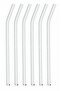 6-Piece Transparent Curved Glass Straw Heat-Resistant Coffee Soft Drink Cup Straw - 2