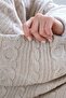 Cuo Knitted Knitwear Sofa Shawl, Children's Blanket Stone - 130x150 - 7