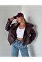 Brand Model Premium Quality Claret Red Jacket - 3