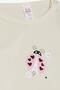 Baby Girl Snap-On Bodysuit with Heart and Ladybug Print, 9 Months-3 Years, Ecru - 3
