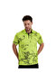 Shadow Patterned Sports Polo Collar Men's Short Sleeve T-Shirt - 2