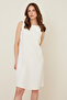 Sleeveless Knee-length Dress with Low-cut Detail on the Back