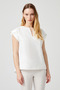 Poplin Blouse with Sleeve Detail - 2