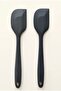 Anthracite Modern Silicone Flat Spatula - 4