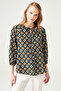 Three Quarter Sleeve Patterned Blouse
