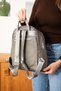 Women's White 9 Compartment Medium Size Backpack Jp4040Tm White Size 31X29 cm - 8