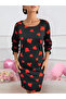   Women's Long Sleeve Crew Neck Diver Mini Length Dress - 6