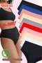 High Waist Large Size Cotton Bato Women's Panties 10 Pack (Battal Size)