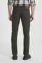Men's Khaki Slim Fit Slim Fit Cotton Flexible Trousers - 5