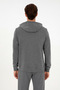 Men's Regular Fit Anthracite Melange Hooded Zippered Bass 50295172 -Vr081 - 5