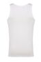 6 Pieces of 100% Cotton White Men's Undershirts - 3