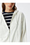 Long Sleeve Three Thread Cotton Zippered Hooded Sweatshirt - 5