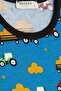 Girls & Boys Boy's Pajama Set with Shorts, Tractor Pattern, 1.5-5 Years, Blue - 5