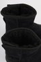 Girl's Black Velcro Lightweight Boots with Wool Inside and Anti-Slip Sole - 3