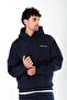 Std Navy Blue - Oversize Fit Hoodie Men - 3