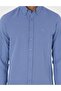 Blue Oxford Slim Fit Long Sleeve Shirt 50297998-Vr036 - 6