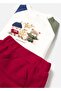 Baby Boy 4-Piece Top and Bottom Set Red 2635 - 3