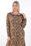 Baby Collar Lace Detailed Buttoned Frilly Winter Modal Dress - 2