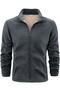 Ghassy Co. Men's Ultra Warm Plush-Lined Pocketed Full-Zip Fleece Jacket - 2