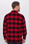 Unisex Relax Fit Relax Fit Single Pocket Checked Winter Lumberjack Shirt - 7
