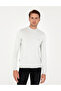 Cream Melange Slim Fit Half Turtleneck Basic Knitwear Sweater 50296613-Vr159 - 3